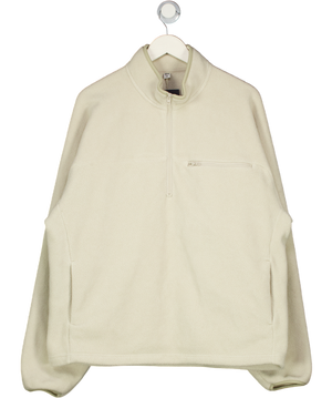 Uniqlo Beige Fleece 1/4 Zip  Top UK L