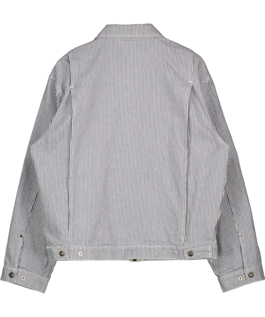 Dickies Blue Hickory Long Sleeve Work Shirt UK L