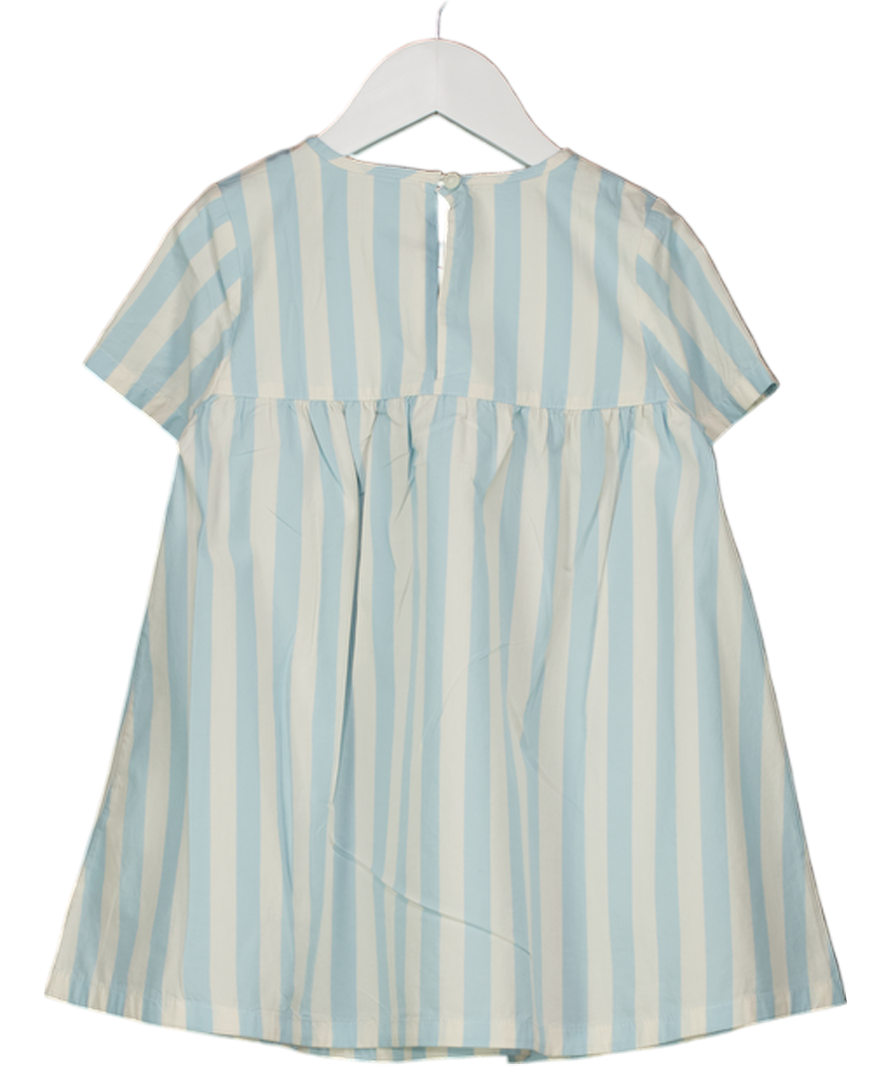 ARKET White / Blue Cotton Dress 3-4 Years