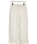 HOBBS Ivory White cropped Wide Leg Trouser UK 6