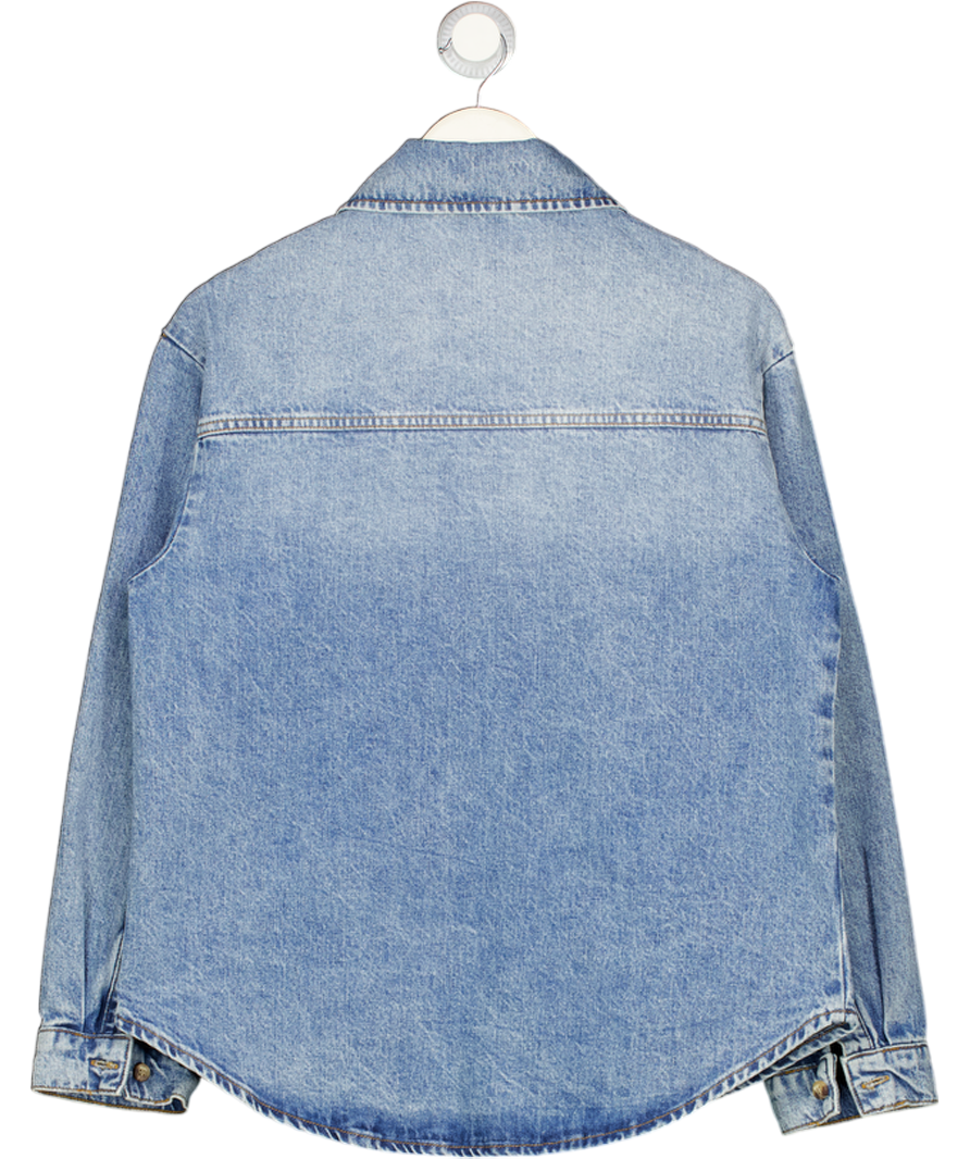 Nobody's Child Blue Denim Oversized Jacket UK 8