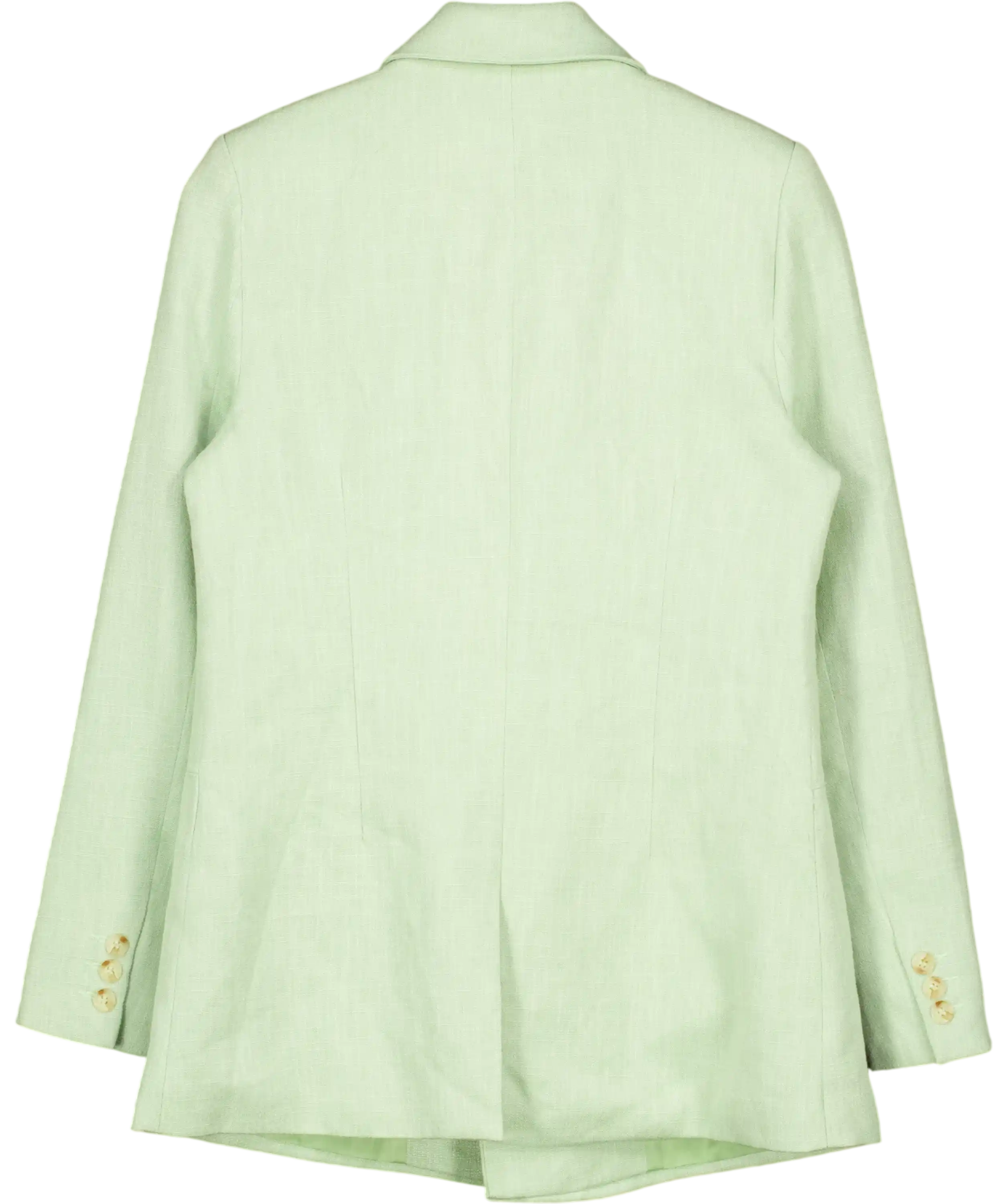 NA-KD Melange Double Breasted Blazer In Green UK 8