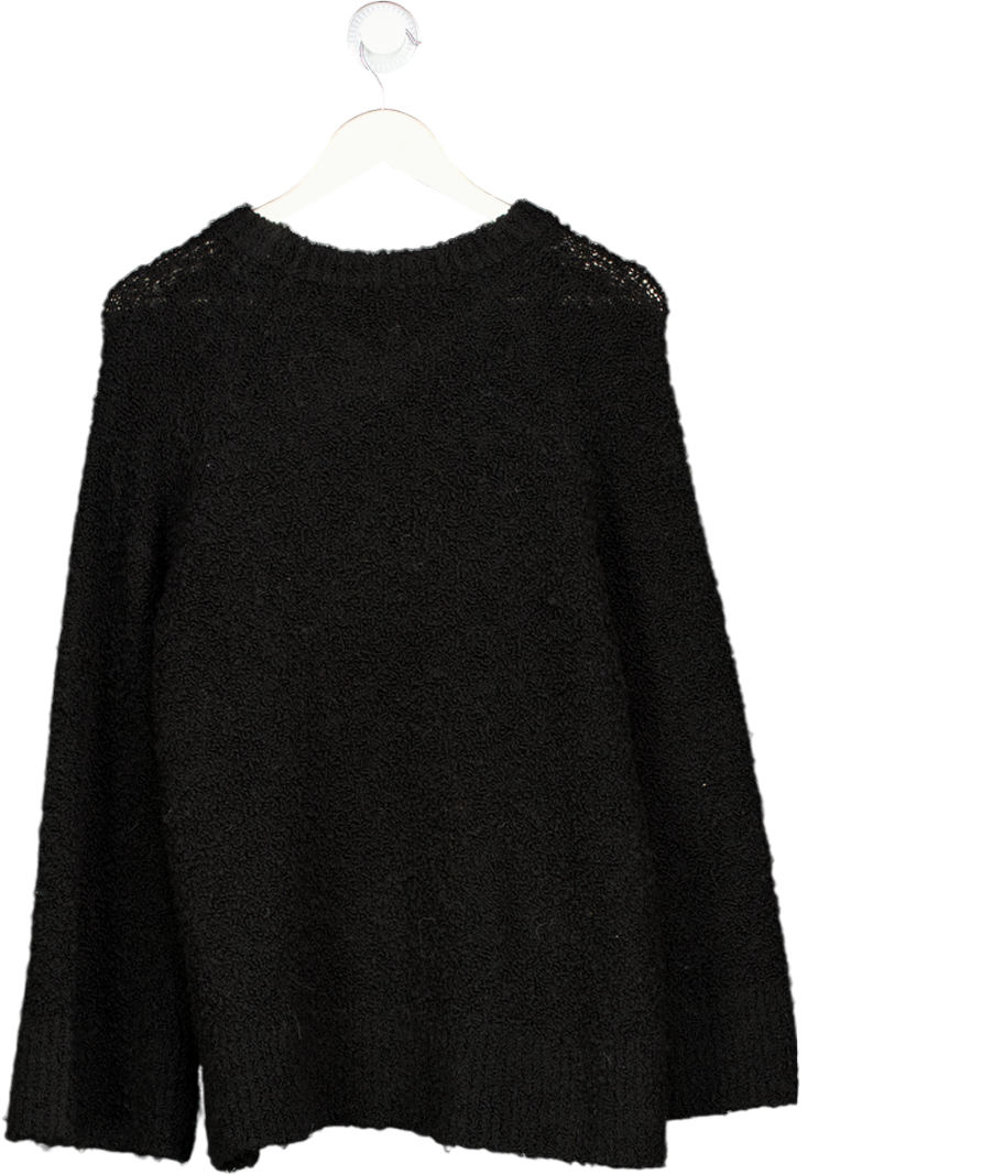 ARKET Black Bouclé Relaxed Fit Jumper UK S