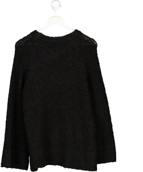 ARKET Black Bouclé Relaxed Fit Jumper UK S