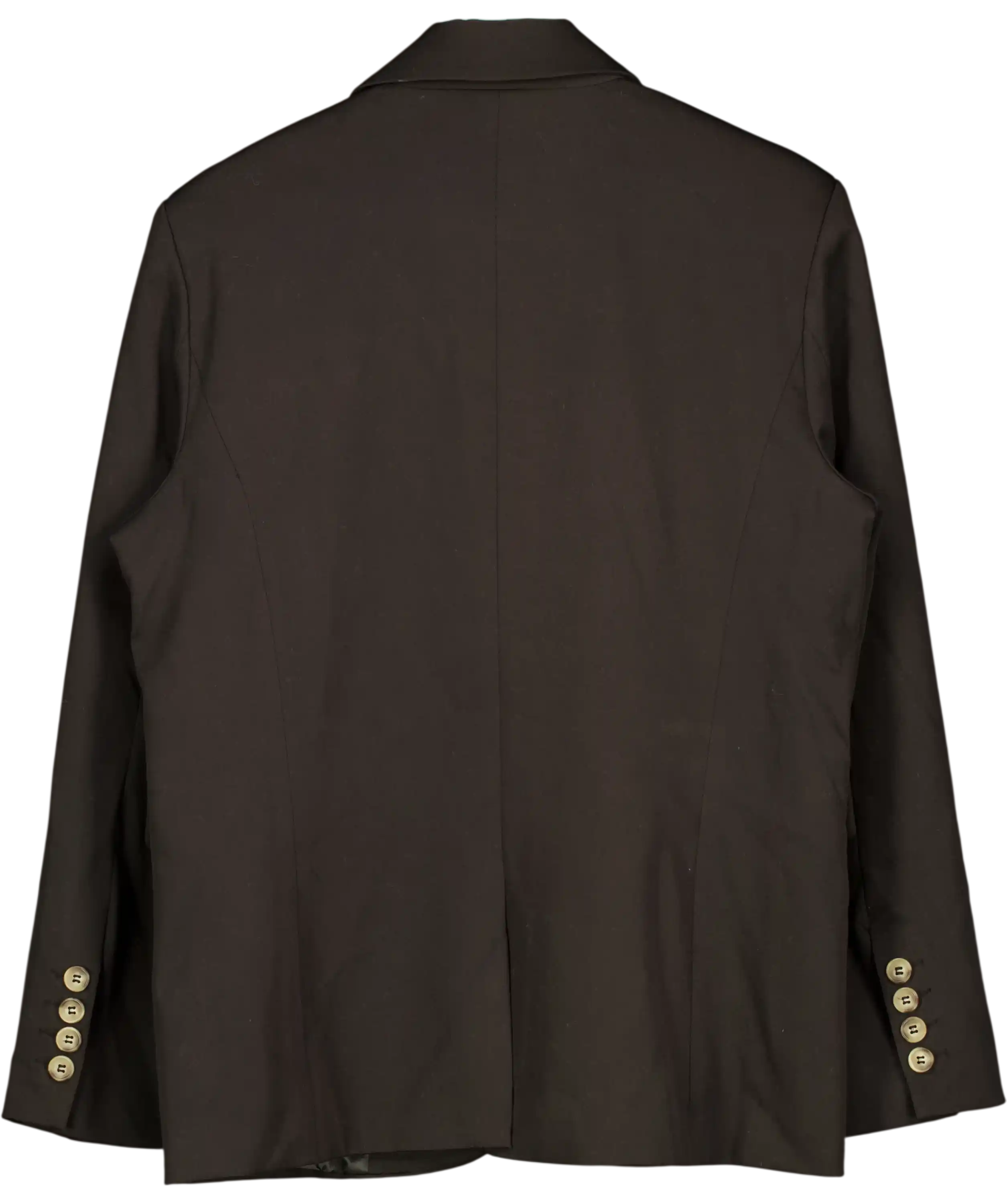 NA-KD Black Oversized Pocket Detail Blazer Size Eur 36 UK 8