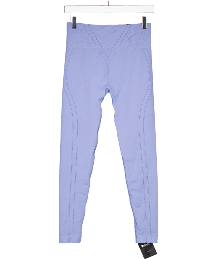 gymshark Blue Seamless Textured Leggings UK S