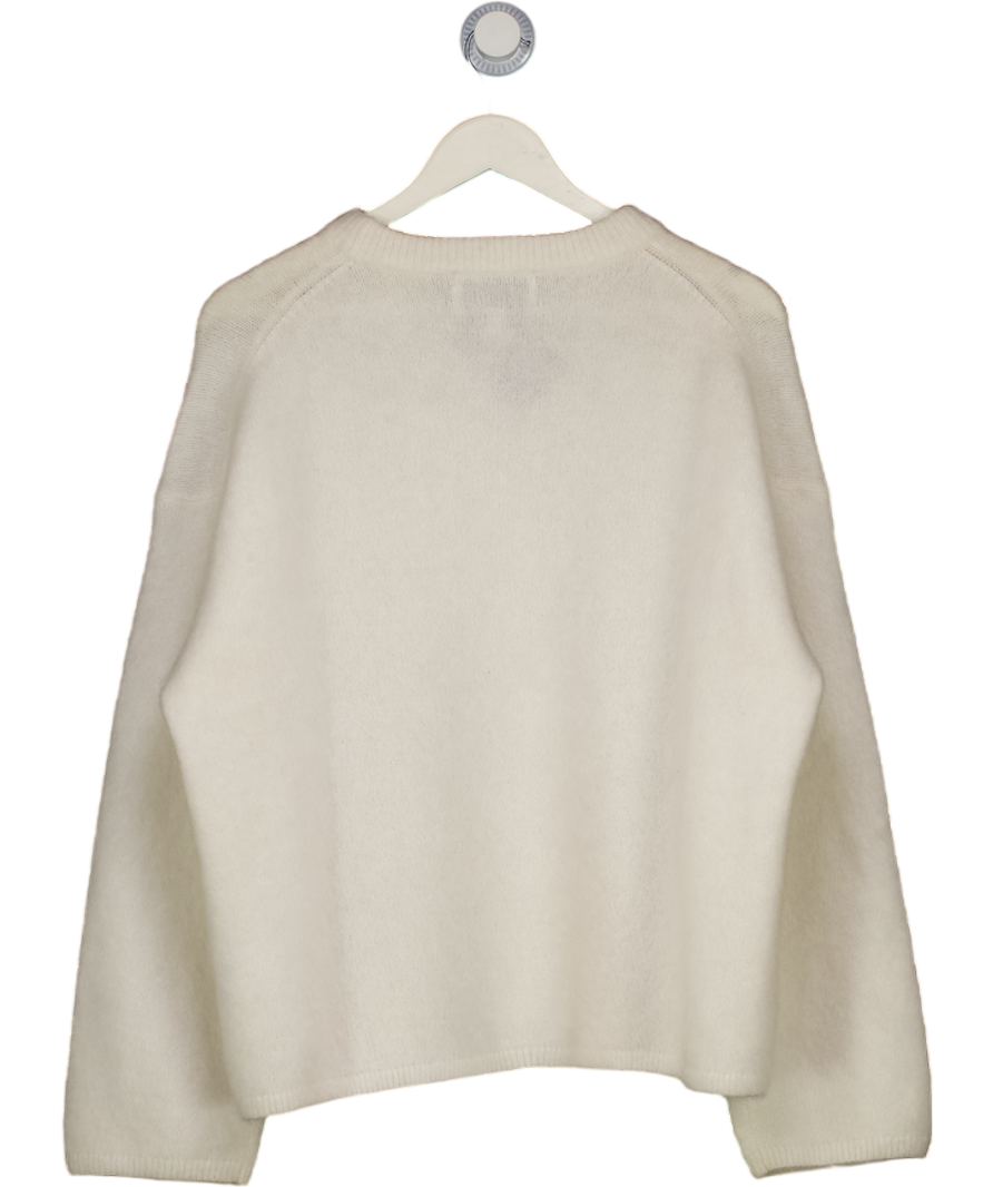 H&M Edition Cream Mohair-blend Jumper UK S