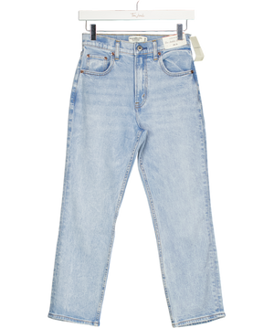Abercrombie & Fitch Blue Ultra High Rise Ankle Straight Jean - Relaxed Fit Jeans W26