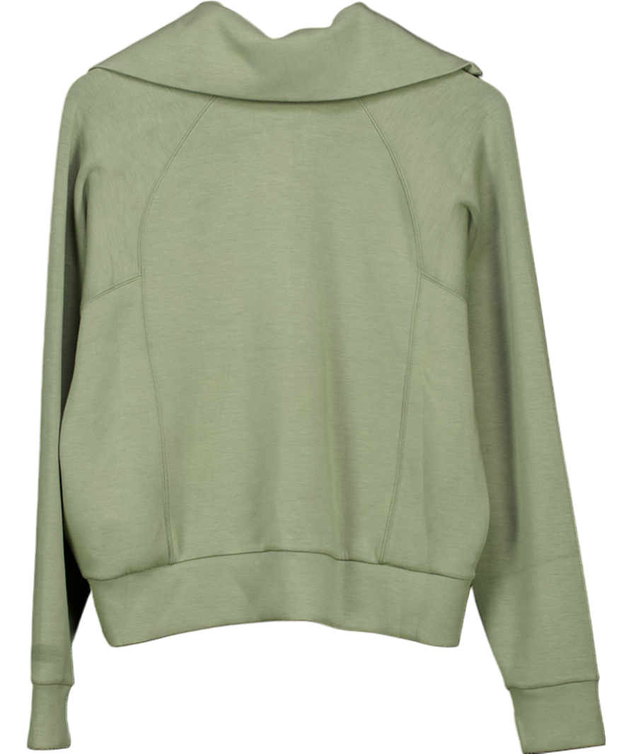 Spanx Active Green Half Zip Jumper UK M