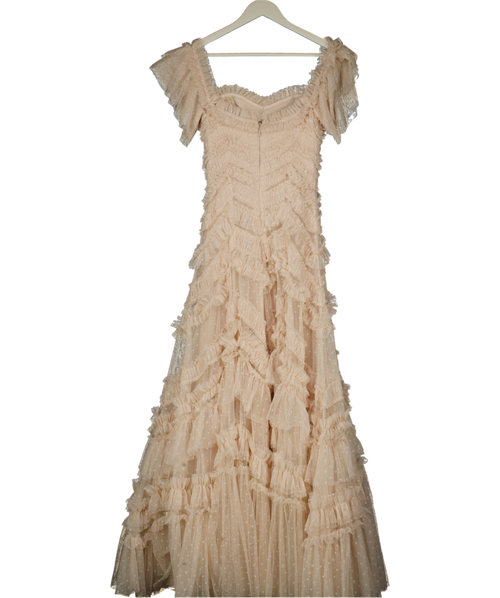 Needle & Thread Elia Off-shoulder Gown In Beige UK 6