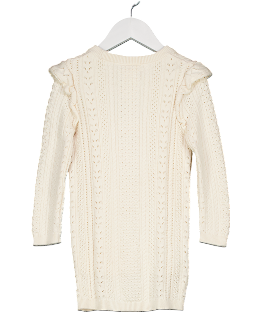 Chloé Cream Pointelle Knit Dress 4 Years