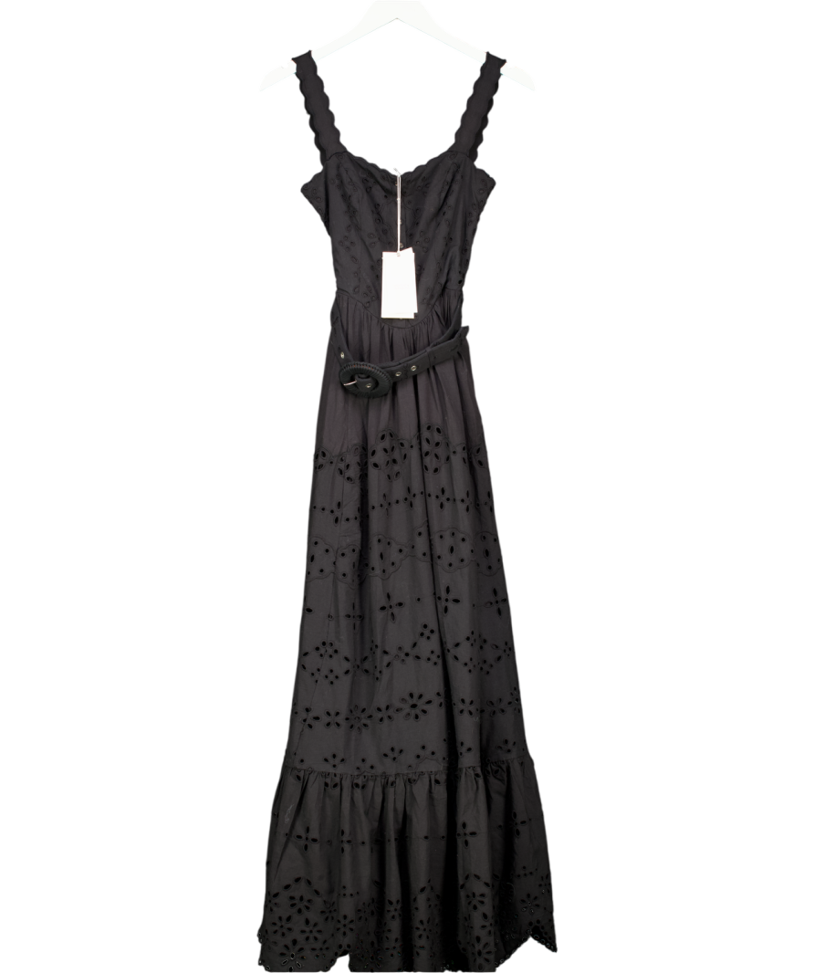 hermant & nandita Black Adya Maxi Dress UK XS