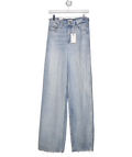 Good American Blue Good Skate Wide Leg Jeans // Us 4 UK 8