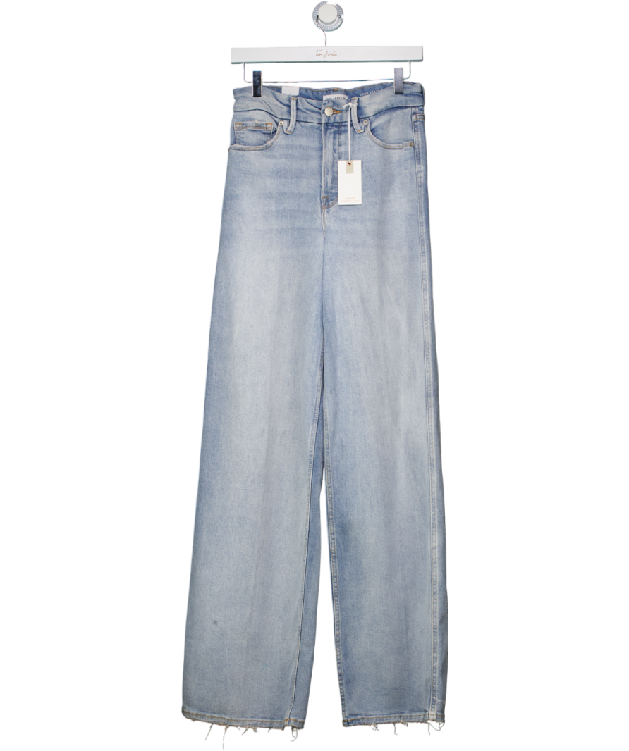 Good American Blue Good Skate Wide Leg Jeans // Us 4 UK 8
