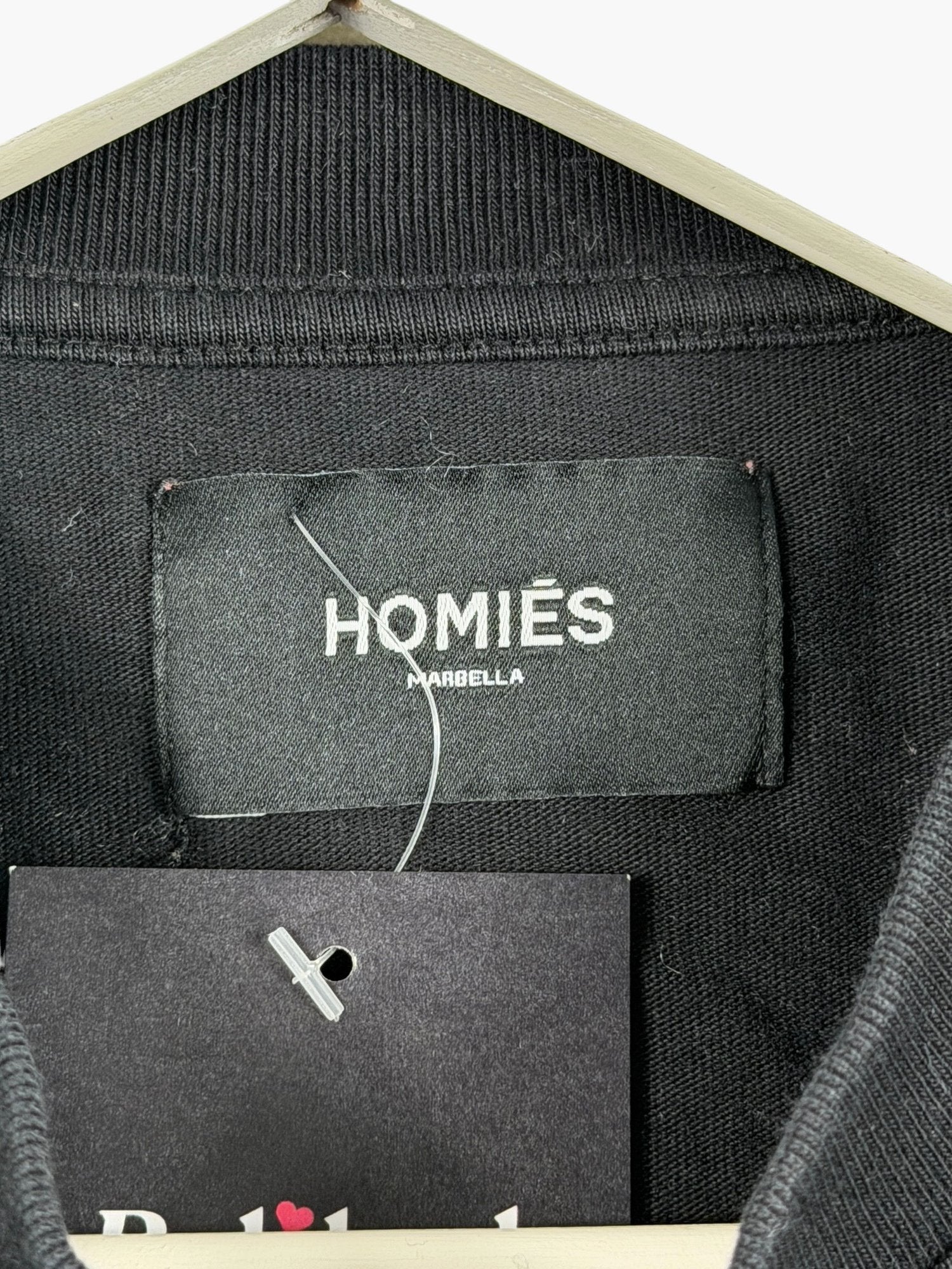 HOMIES Black Marbella Cotton T-Shirt UK M