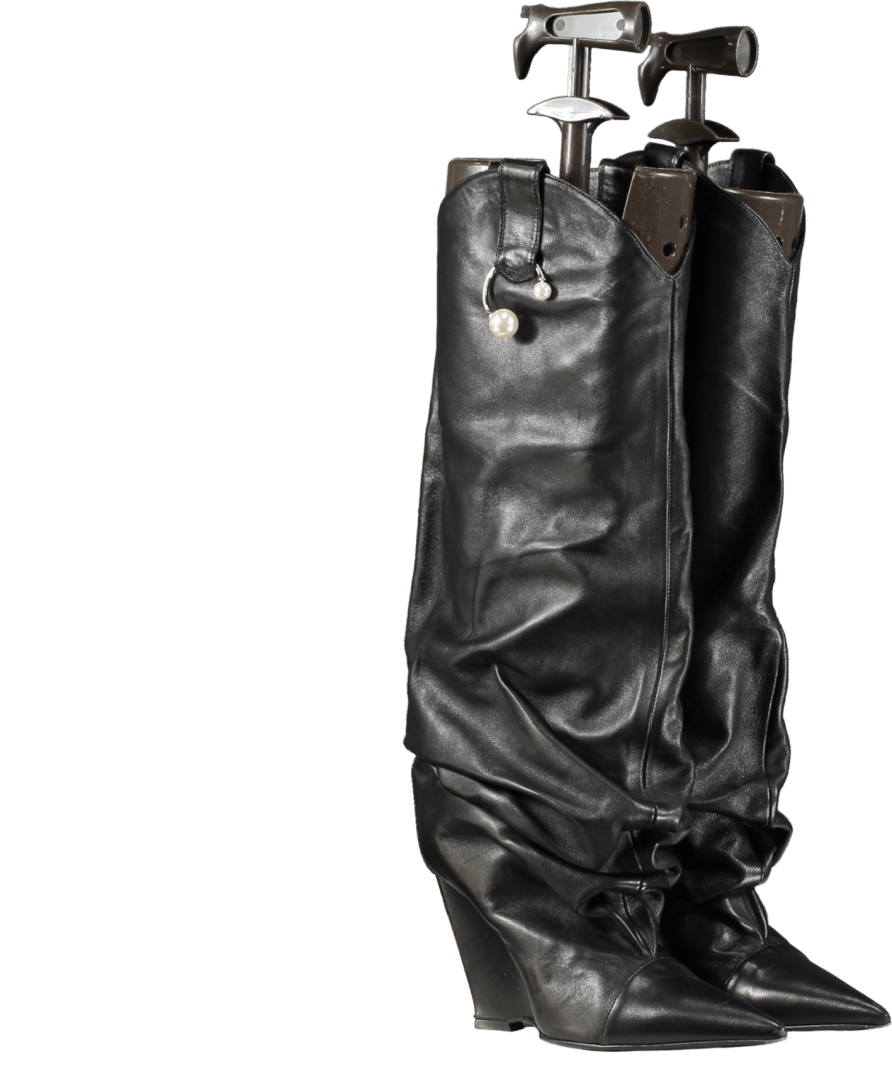 D'Accori Black Arizona Cowboy Boots UK 4 EU 37 👠 - Reliked