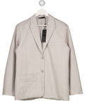The Couture Club Grey Pinstripe Oversize Blazer UK 8