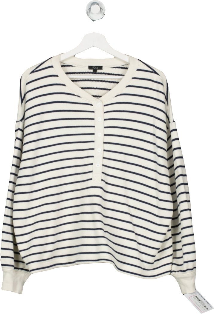 Rails Cream Joan Striped Sweatshirt UK L