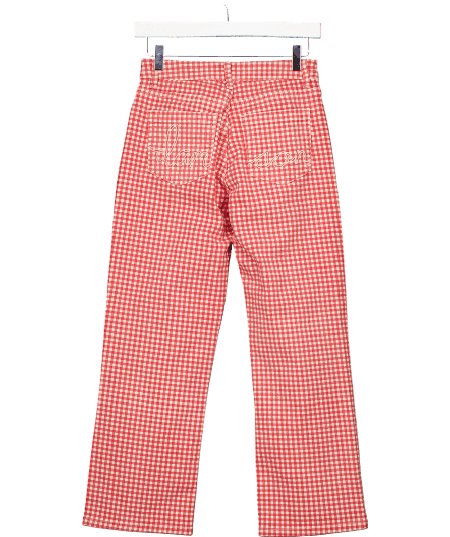Damson Madder Kenny Jeans - Red Gingham UK 8 - Reliked