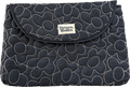 Damson Madder Laptop Case In Black With Floral Embroidery - Reliked