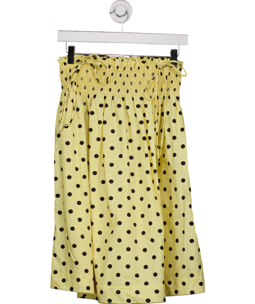 Damson Madder Yellow Lilo Mini Dress - Butter Spot UK 8 - Reliked