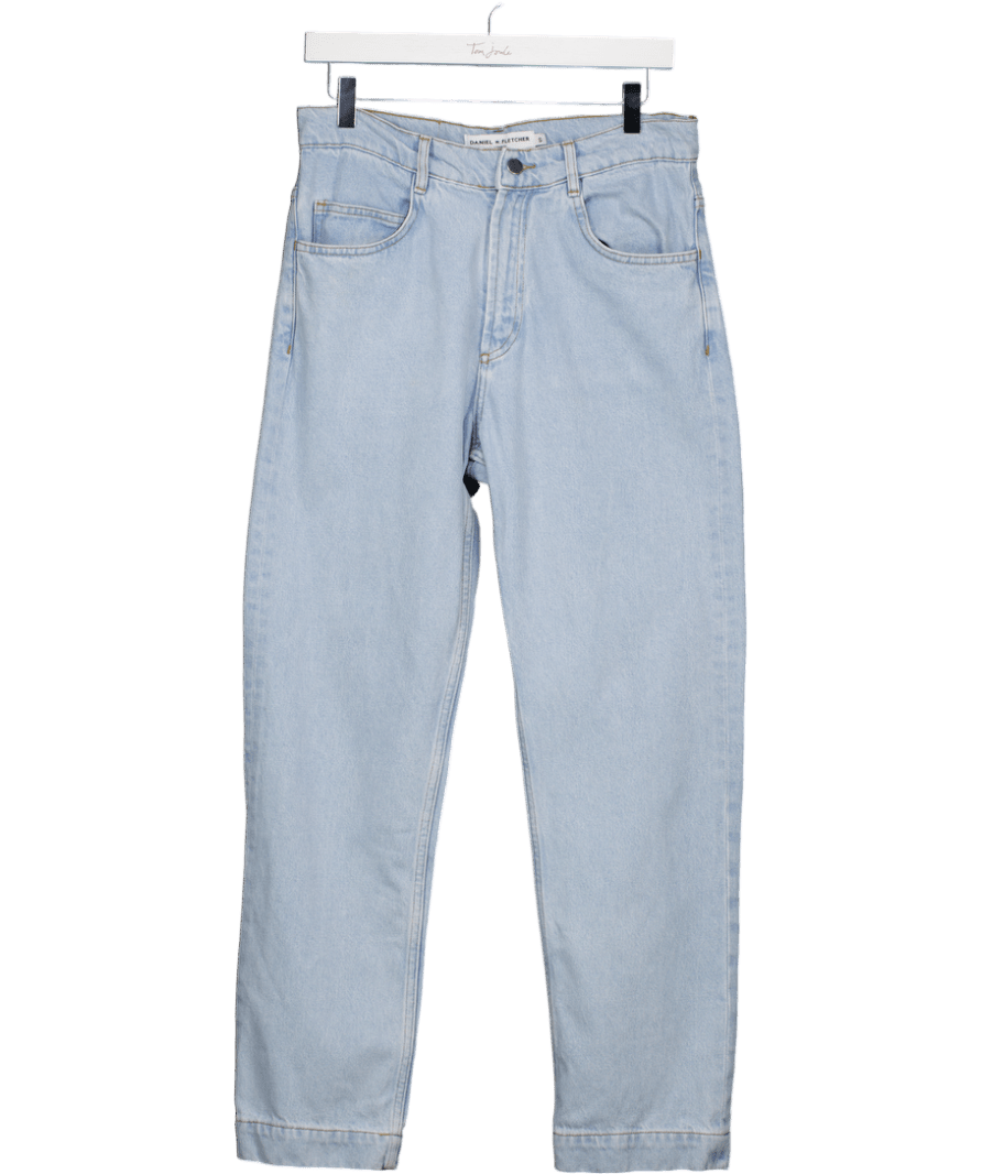 Daniel w. Fletcher Blue Straight Leg Jeans UK S - Reliked