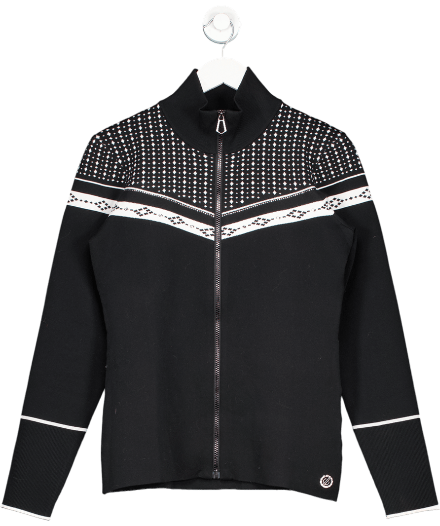 DARE2B Black Zip Up Sweater UK M - Reliked