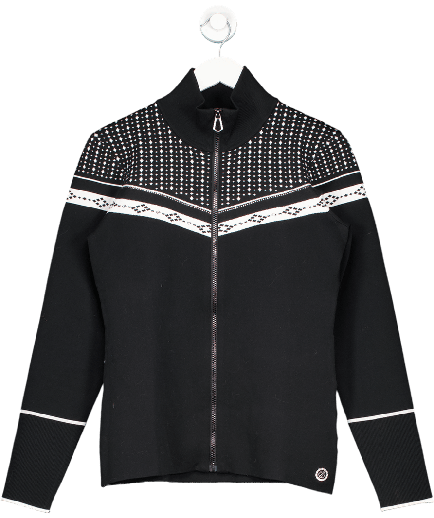 DARE2B Black Zip Up Sweater UK M - Reliked