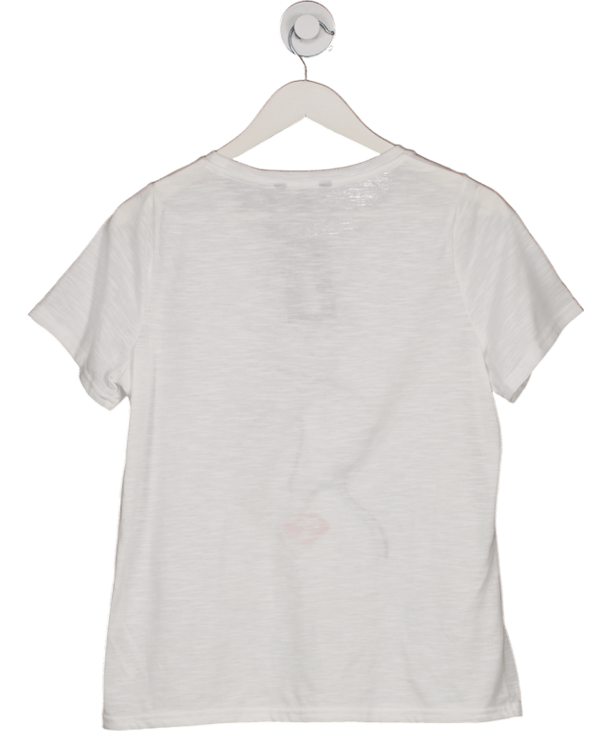 Dash White Abstract Face T-shirt UK 12 - Reliked