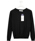DAY Birger ét Mikkelsen Annabelle Daily Elements - Black 100% Merino Wool Jumper UK L - Reliked