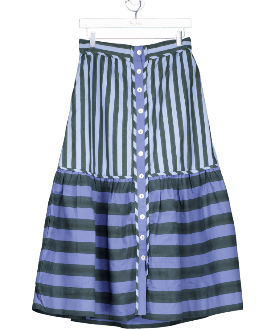 Daydress Blue Stripe Cotton Skirt UK S - Reliked