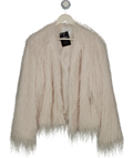 H&M White Textured Statement Jacket UK XS/S