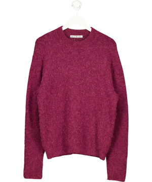 Acne Studios Red Brushed-knit Jumper UK S