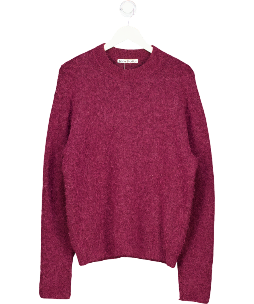 Acne Studios Red Brushed-knit Jumper UK S