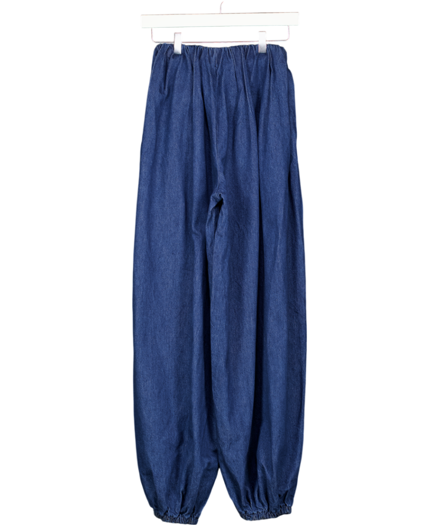 ASOS Denim Oversized Balloon Jean In Indigo Blue UK 8