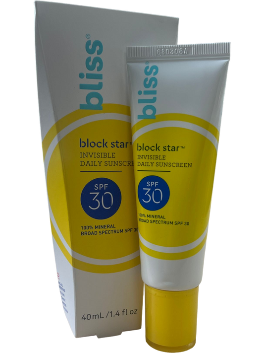 Bliss Block Star Mineral Daily Sunscreen SPF 30, 1.4 Fl Oz