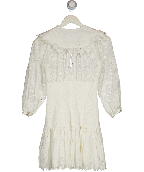 Zimmermann White Honour Corset Lace Dress Sz0 UK 6