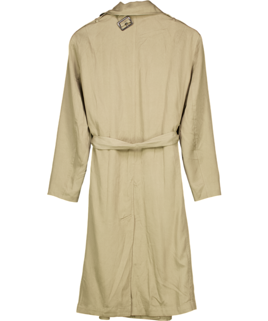 ALLSAINTS Khaki Green Serena Ightweight Trench Coat UK S