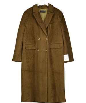 ASOS Green Longline Textured Dad Coat UK M