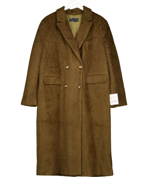 ASOS Green Longline Textured Dad Coat UK M