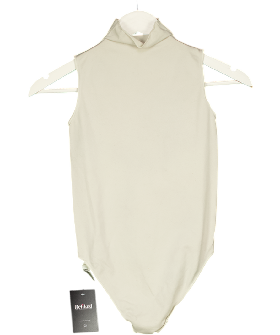 SKIMS Beige High Neck Bodysuit UK S/M