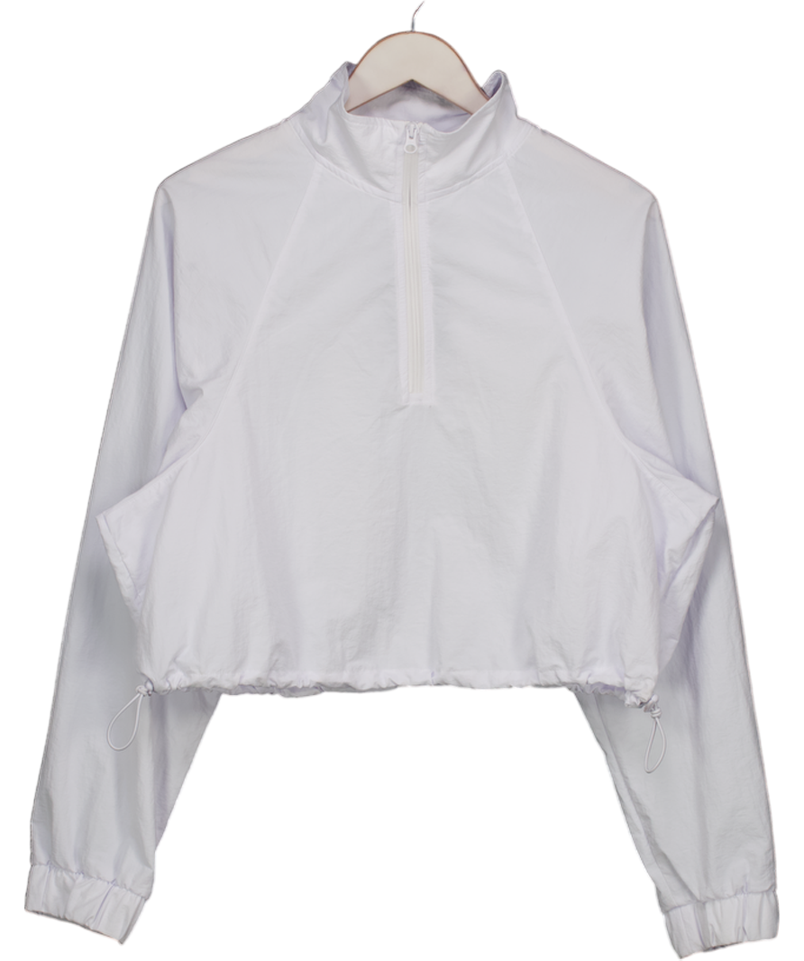 alo yoga White Cropped 1/4 Zip UK M