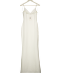 PRETTY LAVISH Ivory White V-neck Maxi Dress UK 6