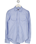 PETERSYN Blue Puff Sleeve Shirt UK S
