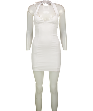 WHITE FOX More Like That Mini Dress White UK XS