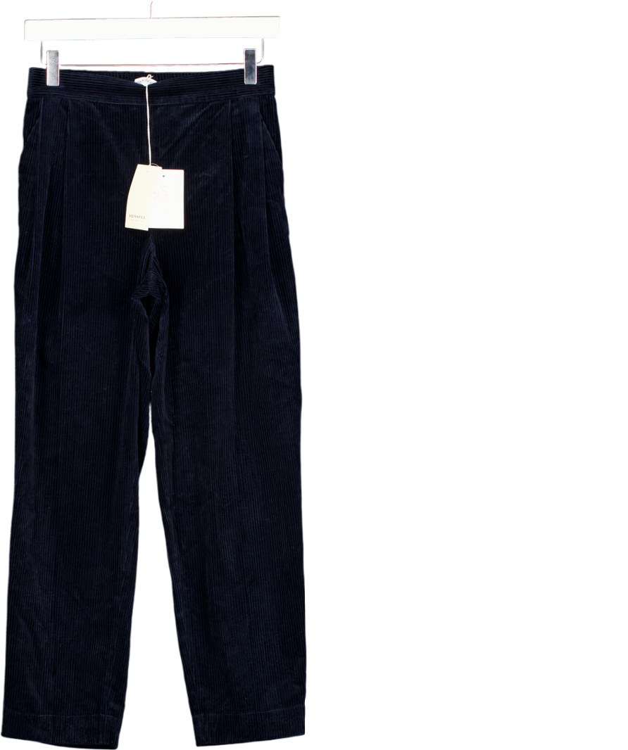 Sunspel Blue U794 Double Pleat Corduroy Trouser UK XXS