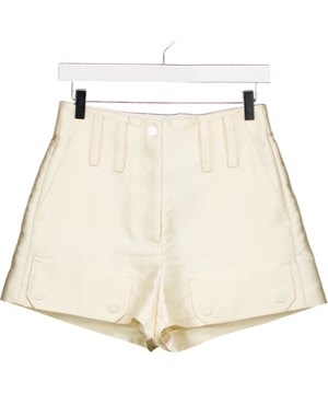 SANDRO Cream High-waisted Cargo Shorts Fr36 UK 8