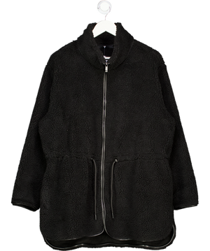 Very Black Soft Sherpa Fleece Jacket UK L/XL