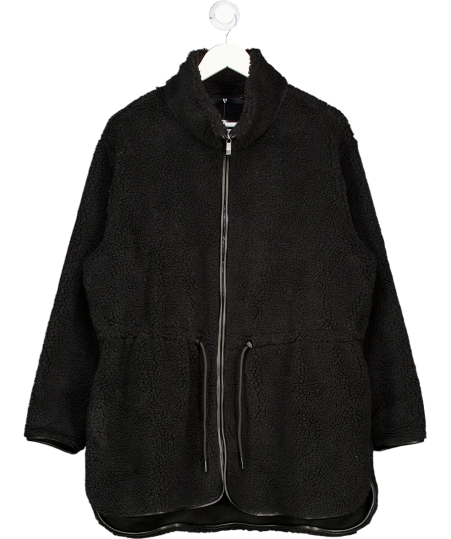 Very Black Soft Sherpa Fleece Jacket UK L/XL