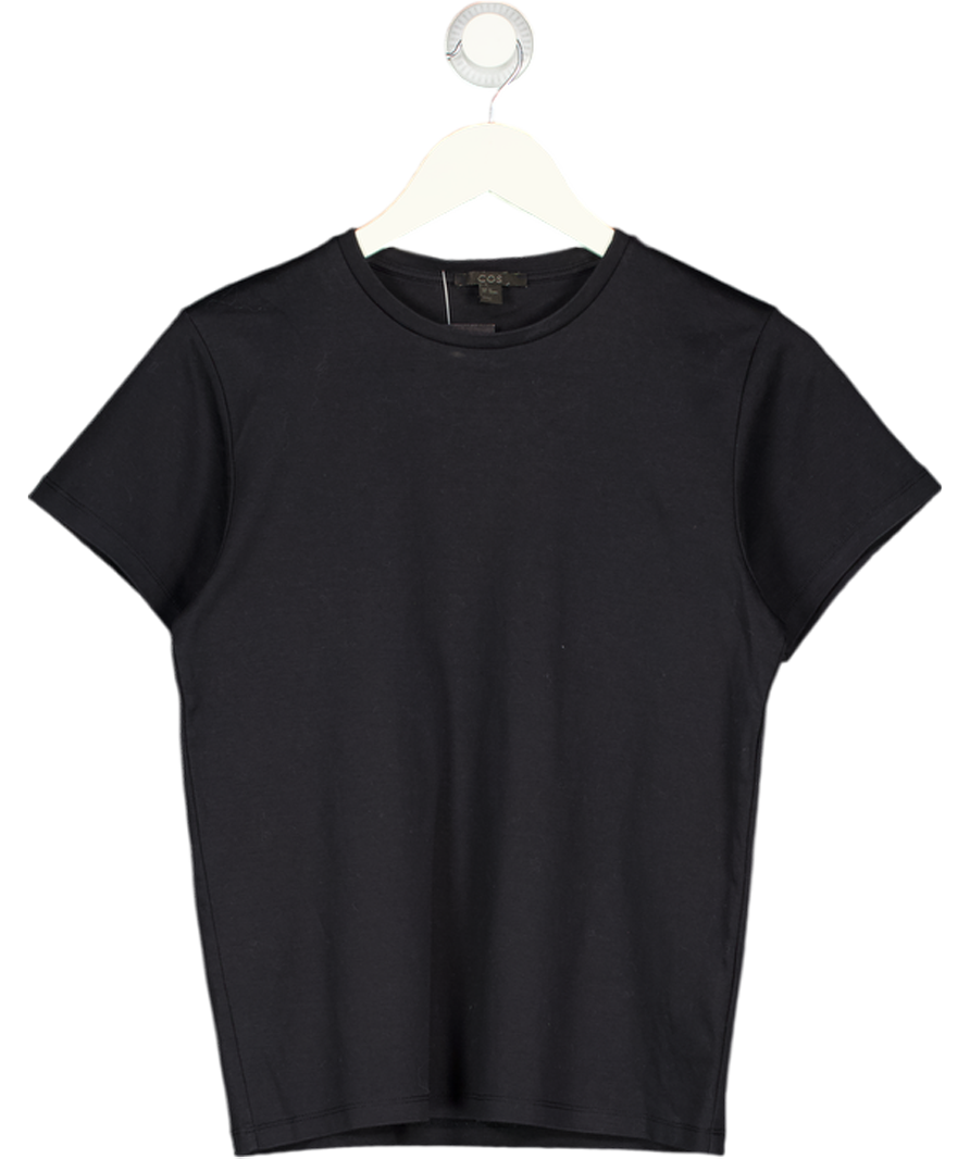 COS Black Clean Cut T-shirt UK XS